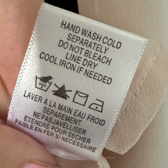 Ro & De Light Pink Oversized Satin Effect Button Up Top - Size XS. - Picture 7 of 7